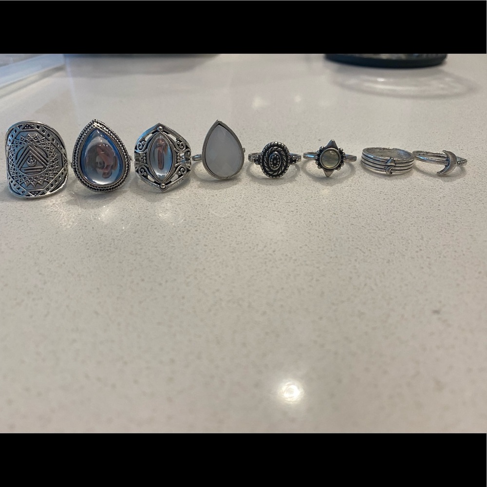 Silver Ring Set